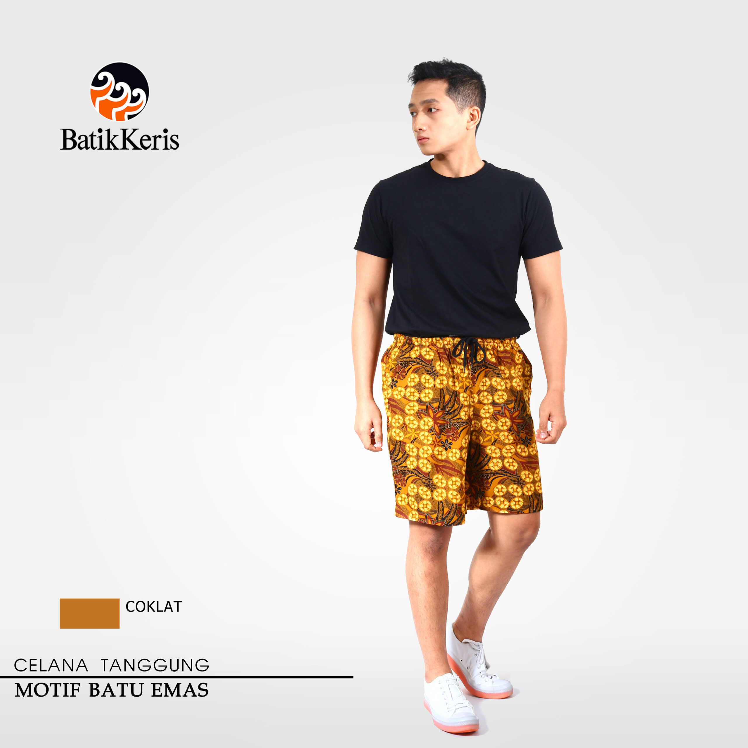 Celana Tanggung Batik Motif Batu Emas Batik Keris Online