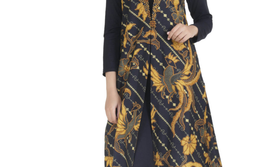 OUTER BATIK MOTIF PEKSI KENCONO KOMBINASI TRUNTUM 