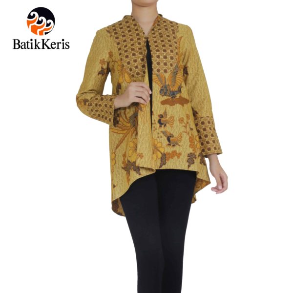 OUTER BATIK LENGAN PANJANG MOTIF PEKSI SEKAWAN KOMBINASI 