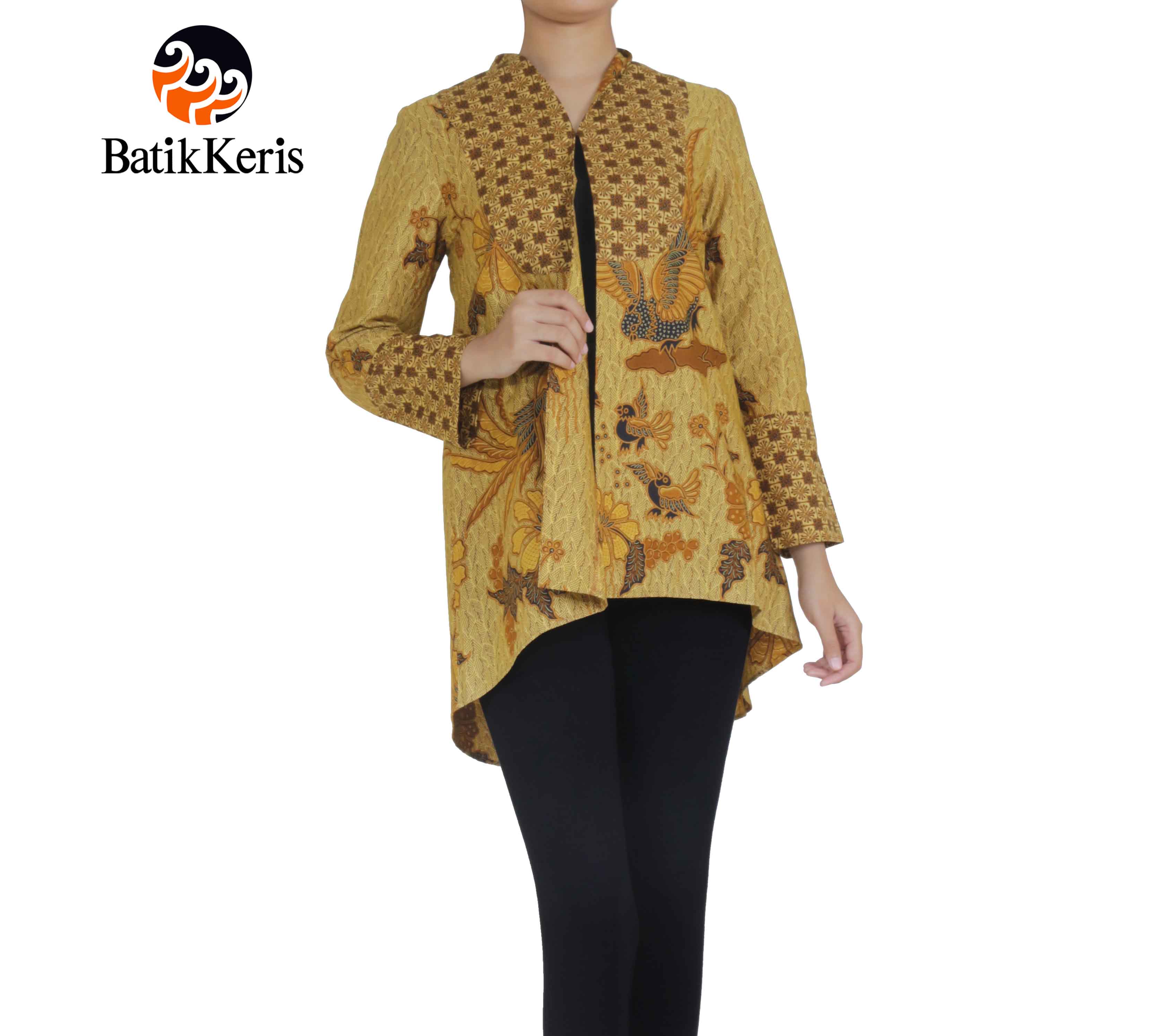  OUTER BATIK LENGAN PANJANG  MOTIF PEKSI SEKAWAN KOMBINASI 