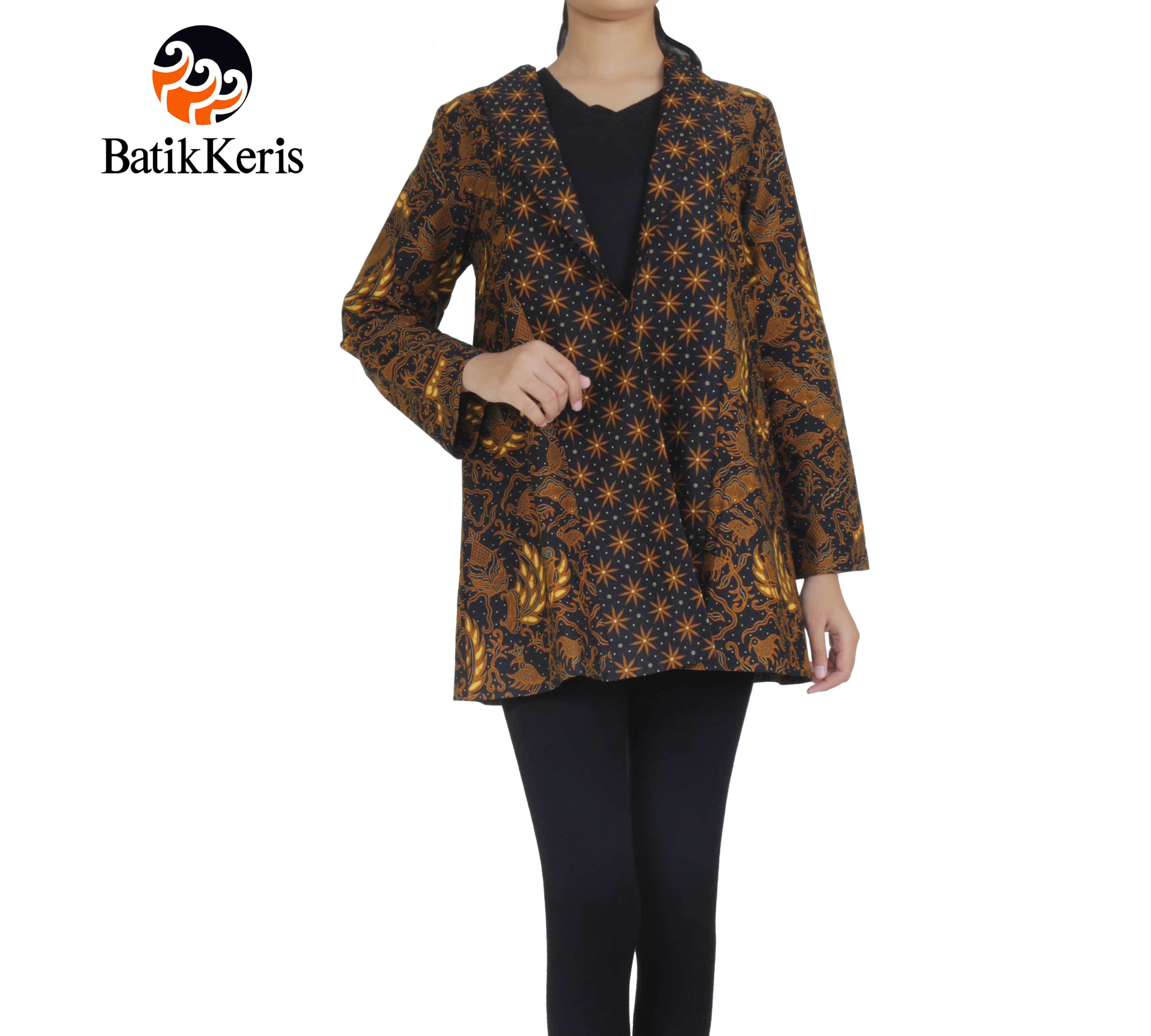 OUTER BATIK LENGAN PANJANG KRAH SETALI MOTIF CIPTO CONDRO 