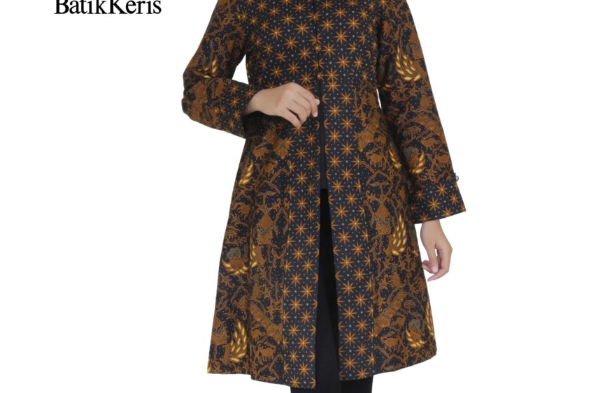  Batik Keris Online OUTER BATIK LENGAN PANJANG LEHER 