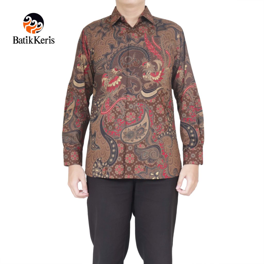 KEMEJA BATIK  FORMAL LENGAN  PANJANG  MOTIF SAWUNG WONO 