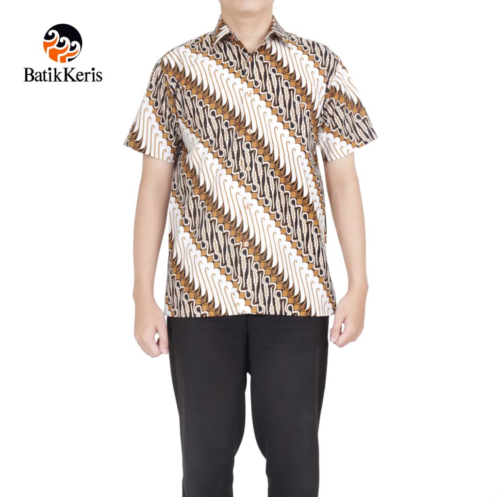 KEMEJA SANTAI MOTIF  PARANG  PANCA KUSUMA  Batik  Keris Online