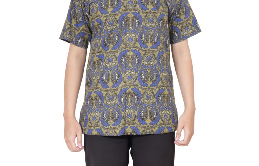 KEMEJA SANTAI MOTIF MERAK KEMBAR Batik  Keris  Online 