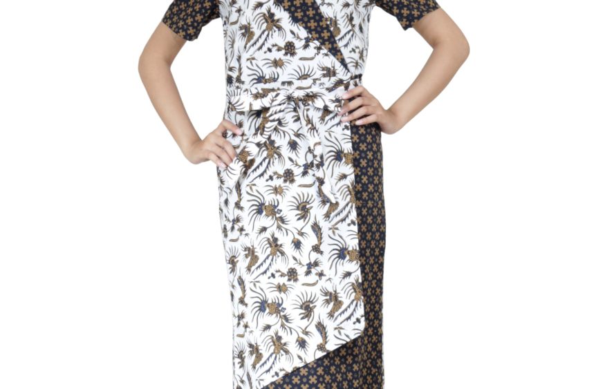 SACKDRESS MOTIF BURUNG CARAT KOMBINASI TRUNTUM KEMBANG