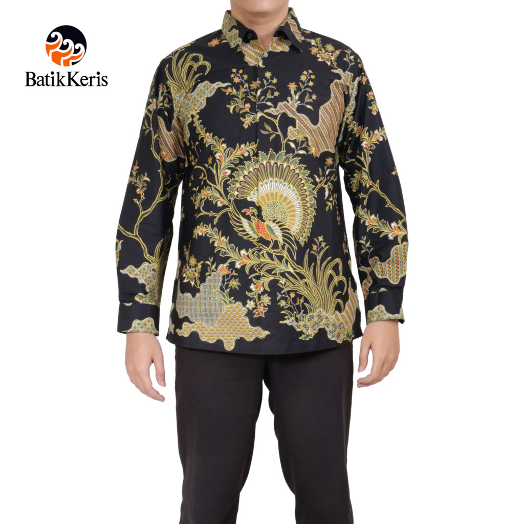 KEMEJA BATIK  FORMAL LENGAN PANJANG MOTIF MERAK DAMAR ASRI 