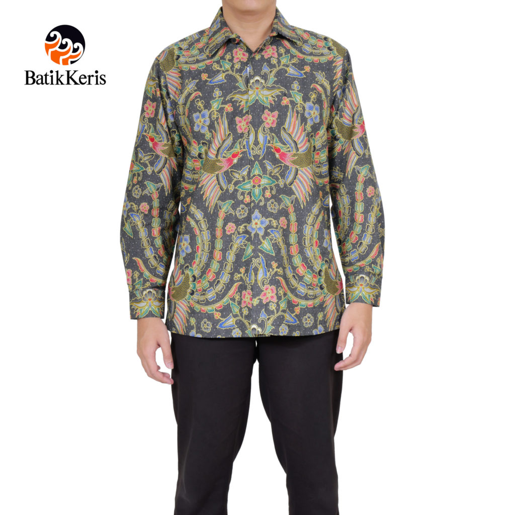  KEMEJA  BATIK  FORMAL LENGAN  PANJANG  MOTIF PEKSI PRAMONO 