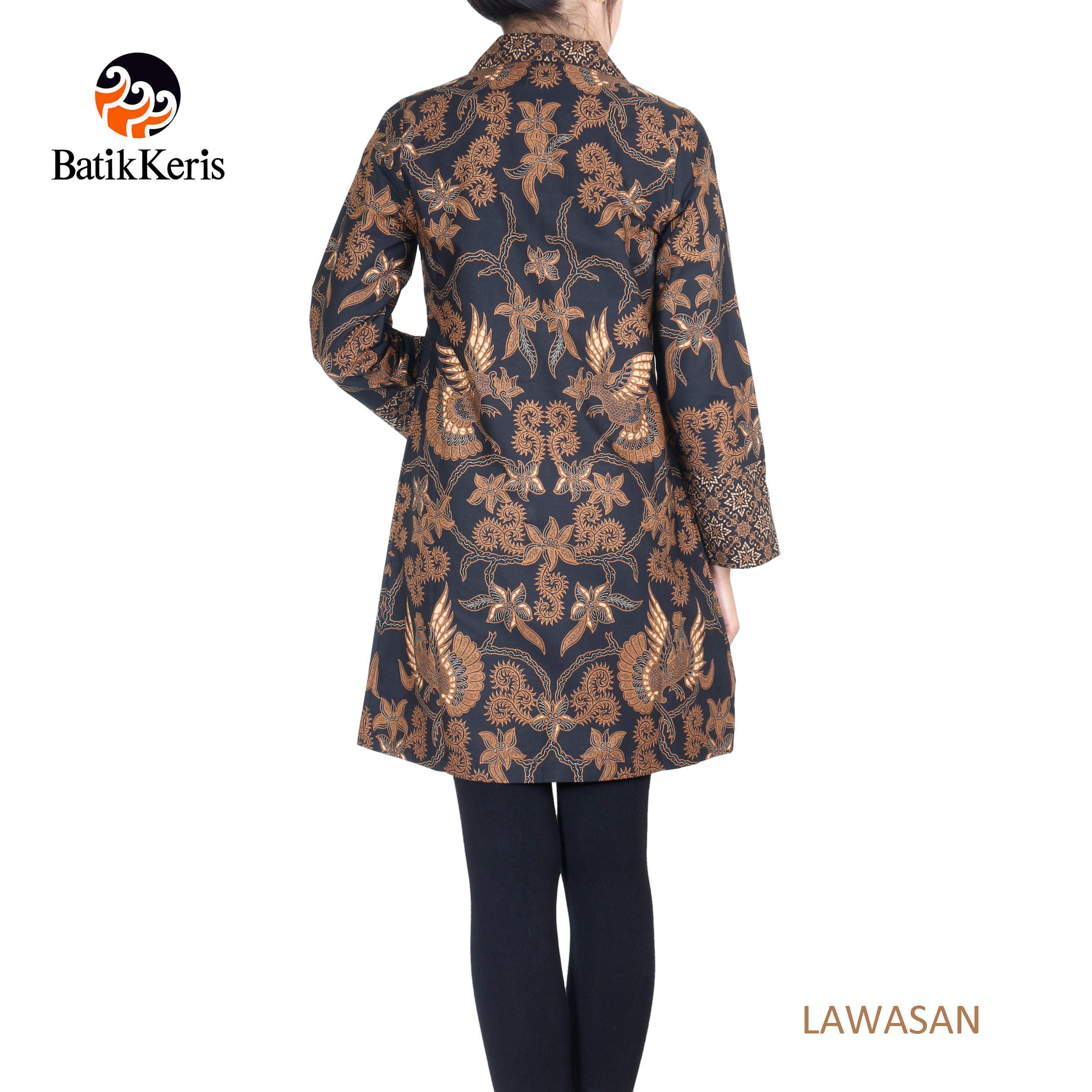  OUTER BATIK LENGAN PANJANG  MOTIF GURDO KAMAJAYA KOMBINASI 