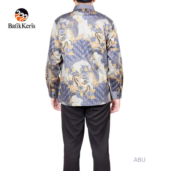 KEMEJA BATIK FORMAL LENGAN PANJANG MOTIF TAMAN ASRI - Batik Keris 