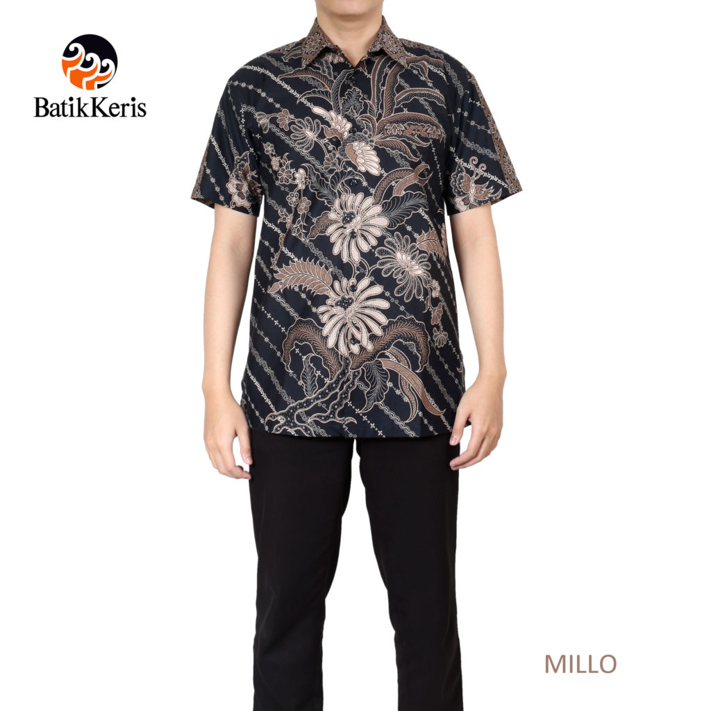 KEMEJA SANTAI BATIK  MOTIF ELOK PARANG  ATMO KOMBINASI 