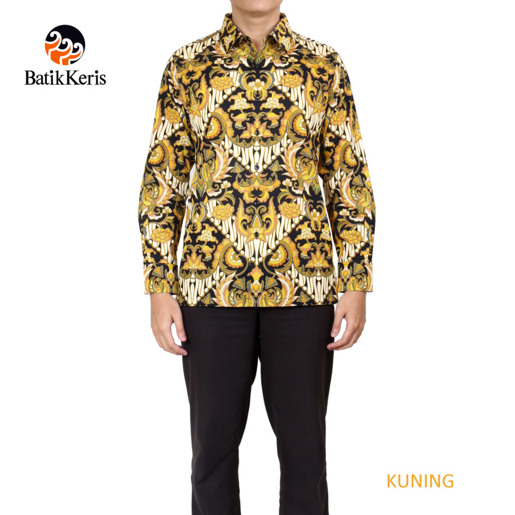 KEMEJA BATIK  SLIMFIT LENGAN PANJANG  MOTIF SASRAWUNGAN 