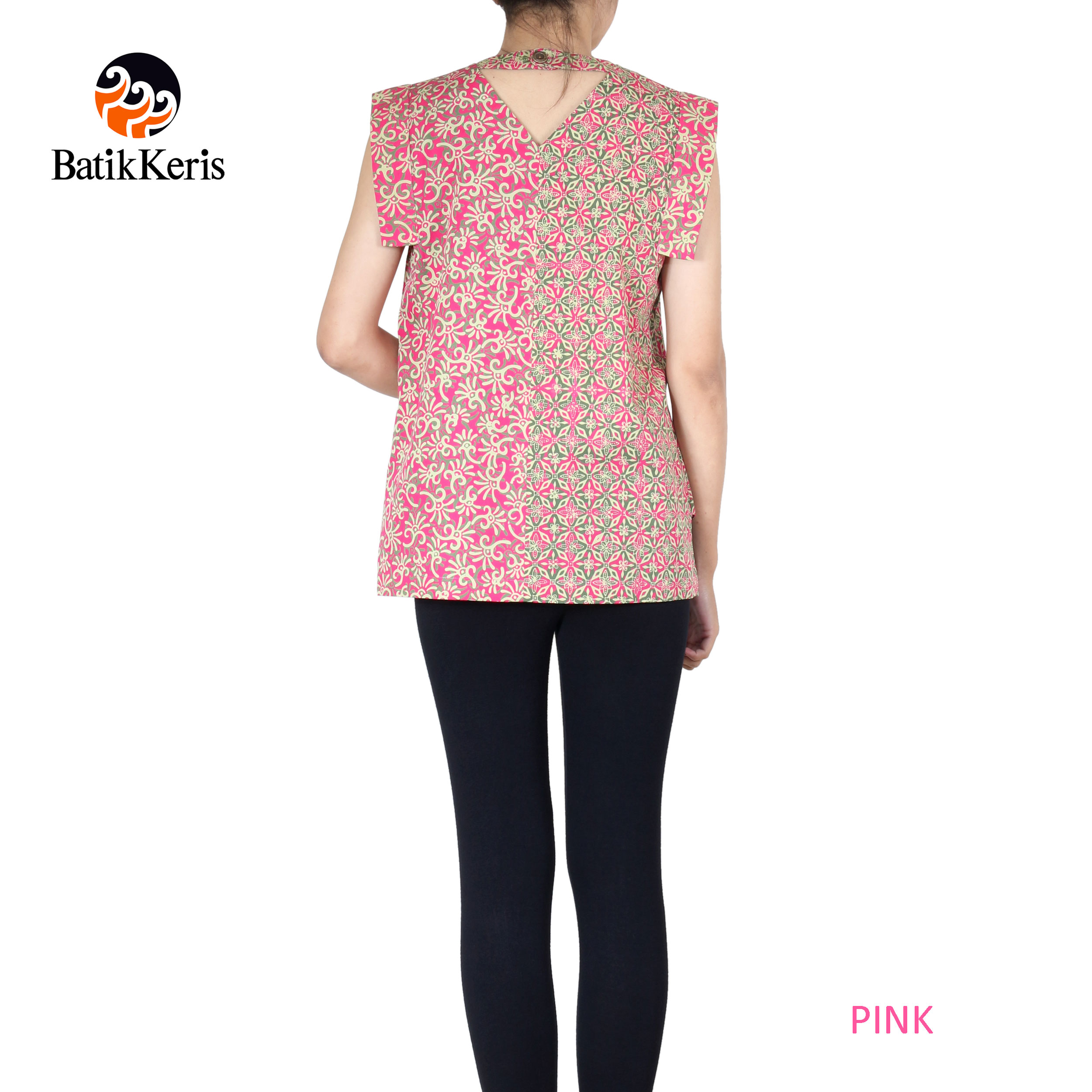 BLOUSE BATIK  MOTIF SEKAR KOMBINASI Batik  Keris  Online