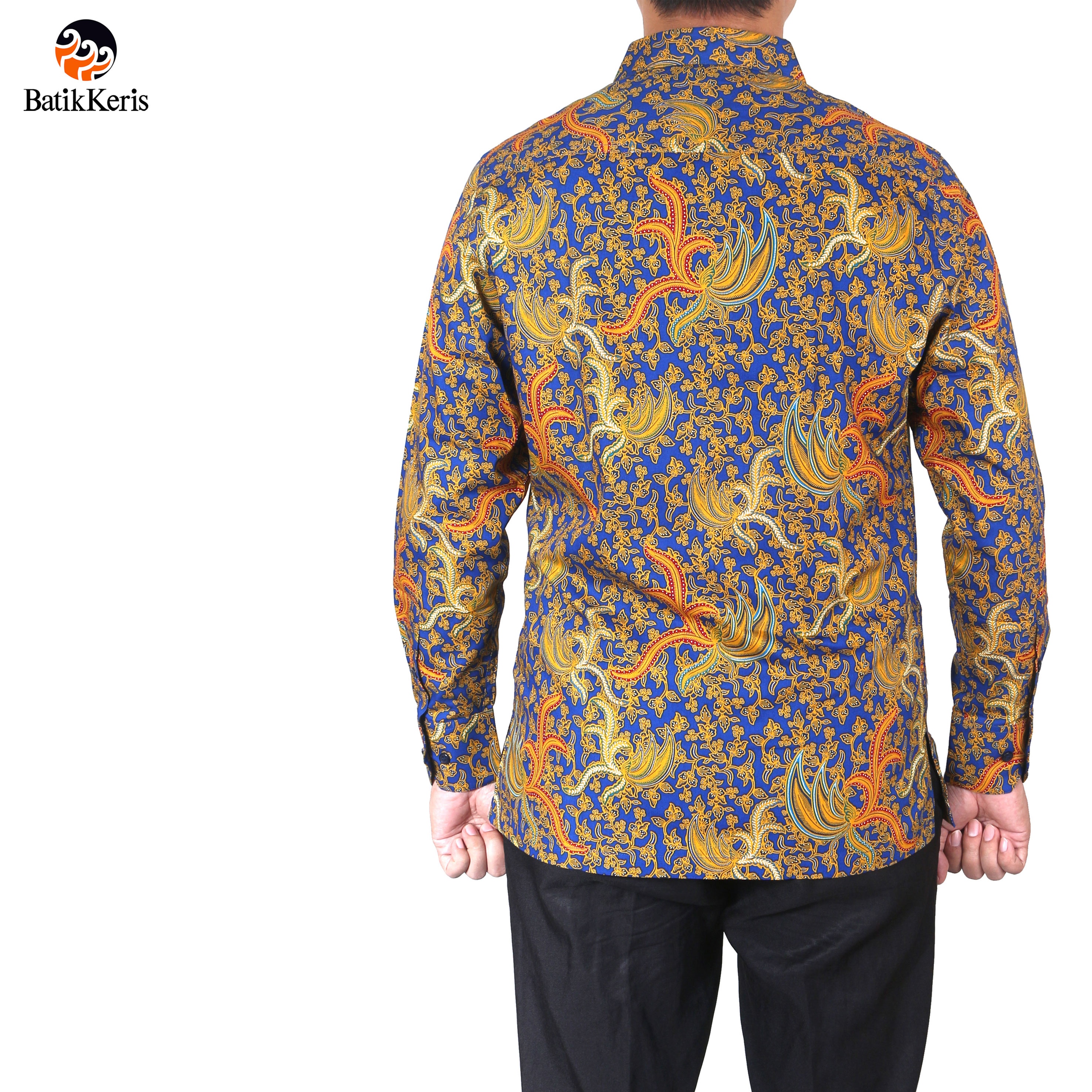 KEMEJA BATIK  SLIMFIT LENGAN  PANJANG  MOTIF BELAHAN JIWA 