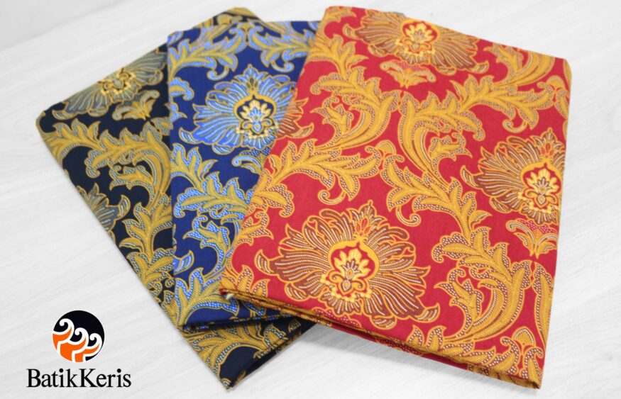 Bahan Motif  Bunga Teratai Batik Keris Online