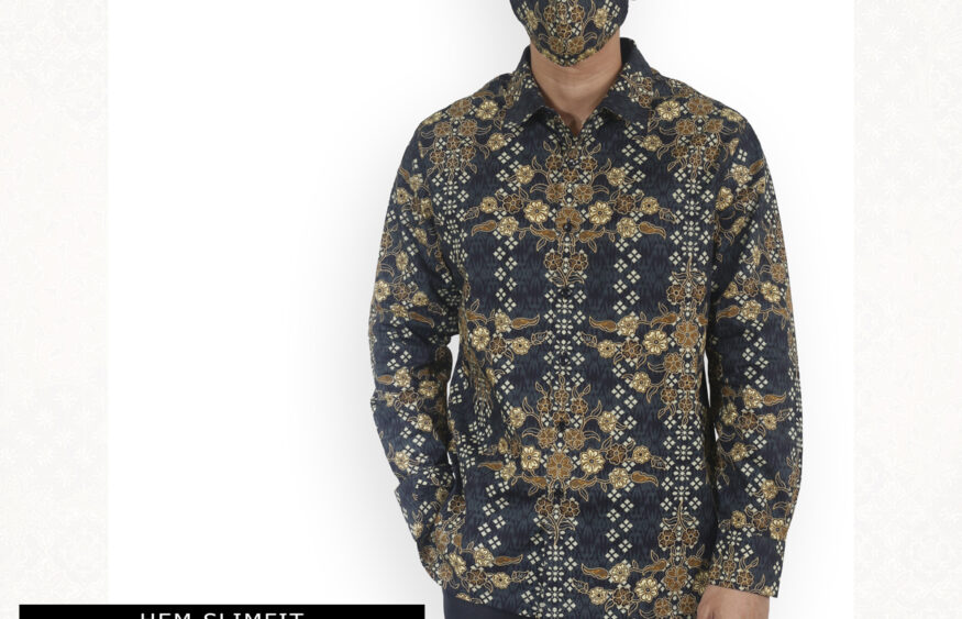 Kemeja Batik Slimfit Lengan Panjang Motif Tenun Puspo - Batik Keris Online