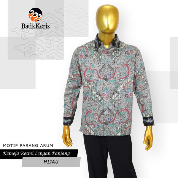 Kemeja Resmi Batik Lengan Panjang Motif Parang Arum Batik Keris Online