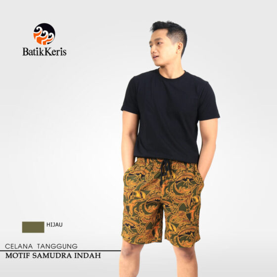 Celana Tanggung Batik Motif Samudra Indah