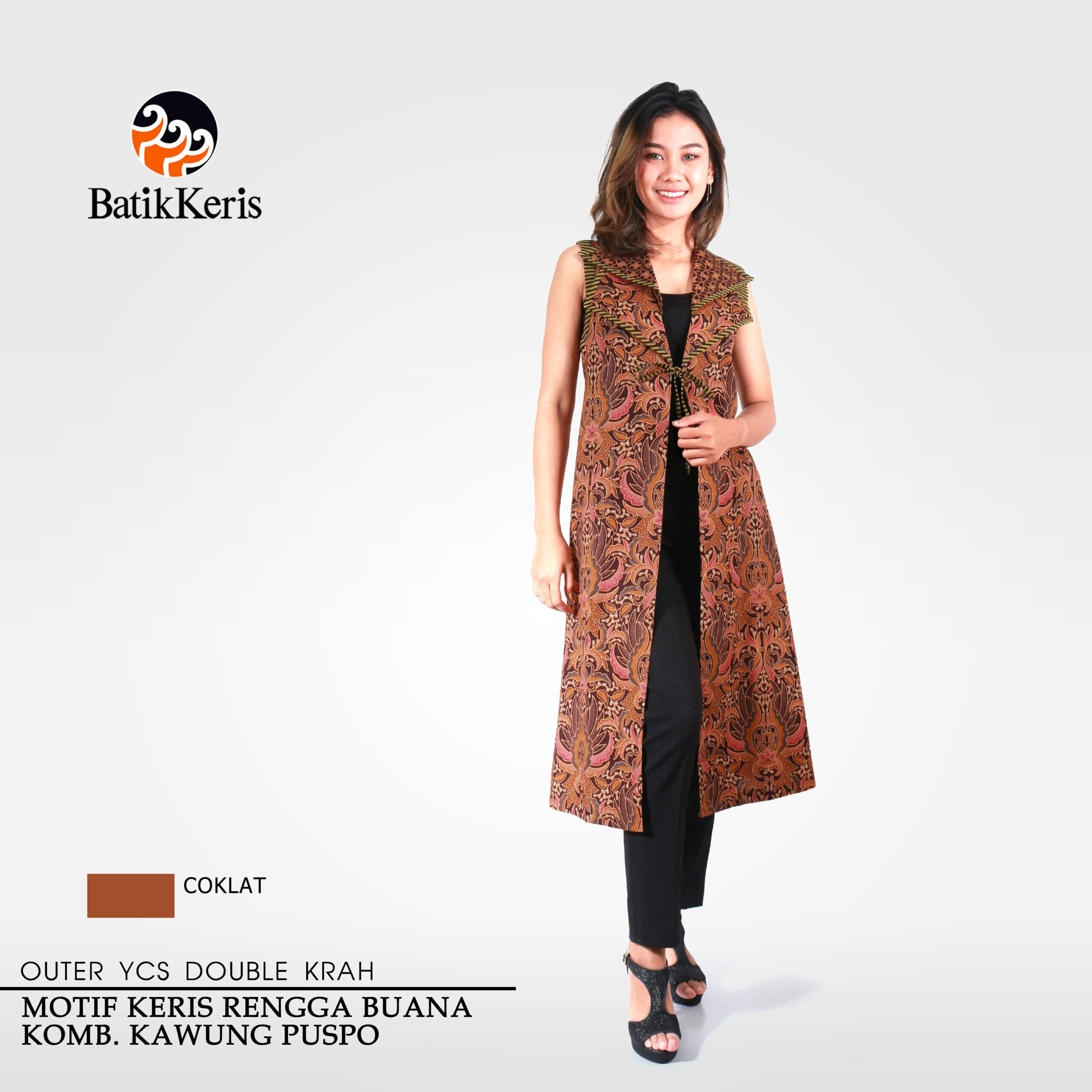 Outer Ycs Batik Double Krah Motif Keris Rengga Buana Kombinasi Kawung Puspo Batik Keris Online