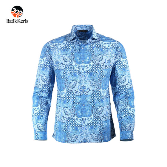 Kemeja Slimfit Batik Lengan Panjang Motif Peksi Mardika