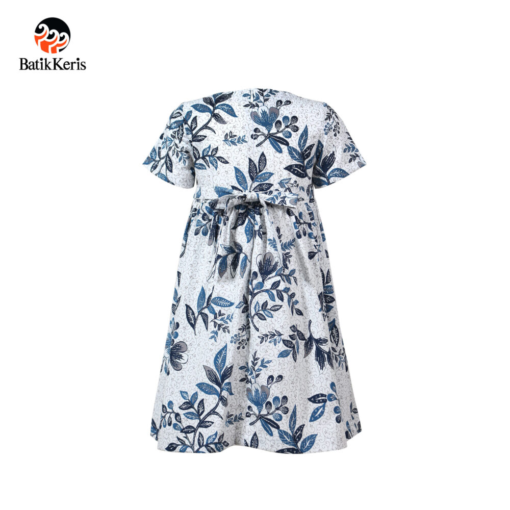 Dress Anak Batik Lengan Pendek Motif Keris Kusumo Arum