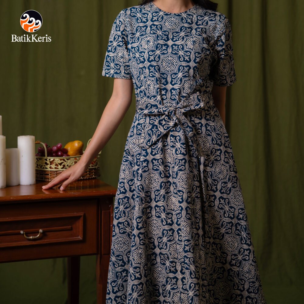 Formal Dress Design Batik Dresses Bon Prix Midi Dresses Dress Midi Batik  Lengan Pendek Motif Ceplok Jangkar Batik Keris Online