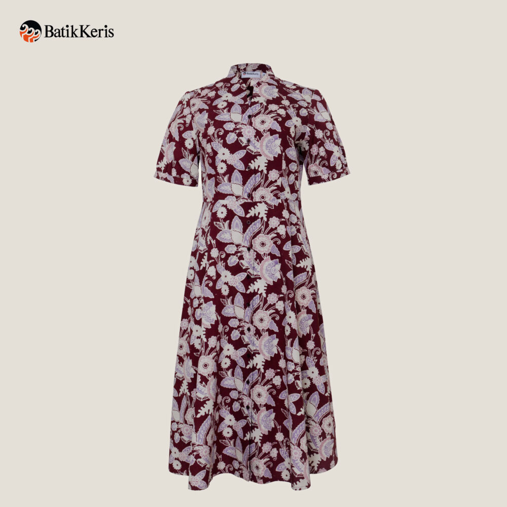 midi dress lengan pendek Hamlin Rachel Wanita Model Menyatu Korean Sty  Mississippi La Naturecree Midi Dress