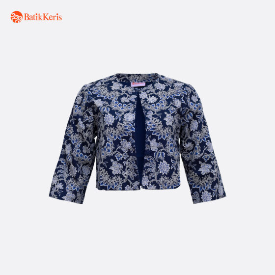 Outer Batik Lengan 3/4 Motif Keris Binar Dedaunan