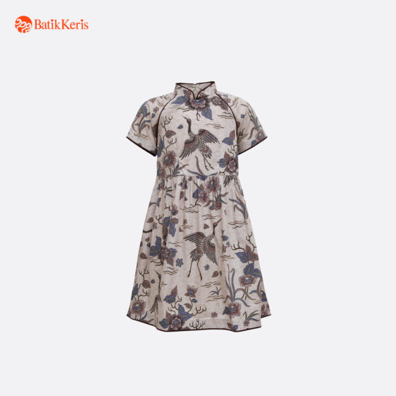 Dress Anak Batik Lengan Pendek Motif Andaru Kasih