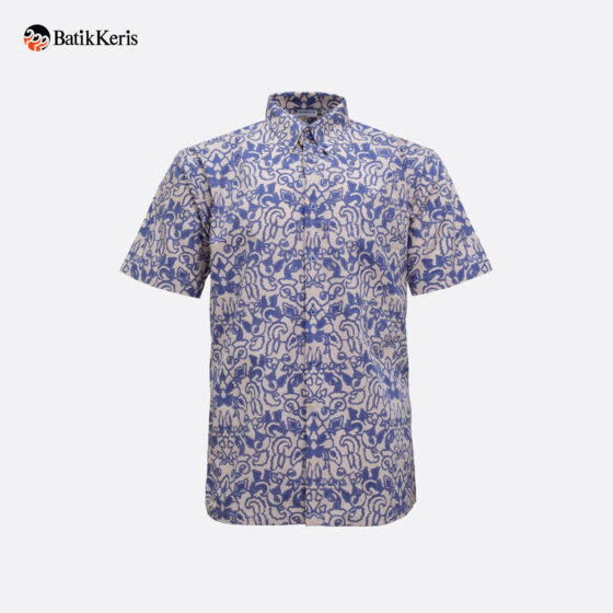 Kemeja Relaxed Fit Batik Lengan Pendek Motif Drik Rembyang - SLN