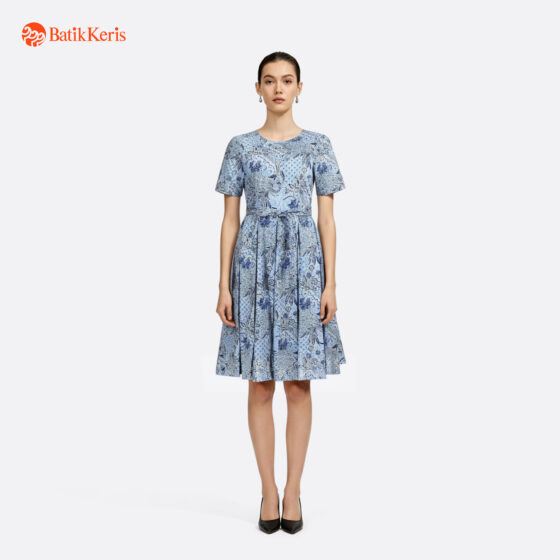 Dress Batik Lengan Pendek Motif Keris Kalangwang