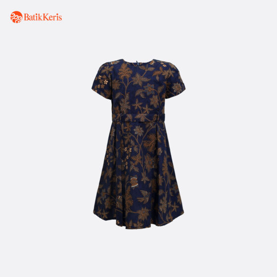 Dress Anak Batik Lengan Pendek Motif Keris Maneka