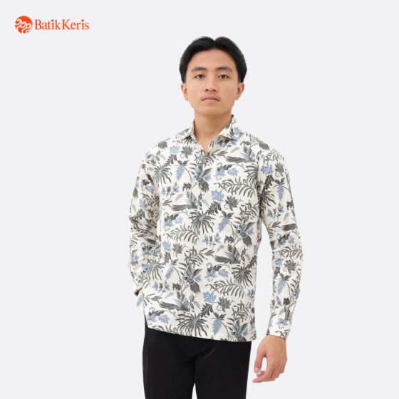 Kemeja Slimfit Batik Lengan Panjang Motif Keris Alas-Alasan Peksi Katon