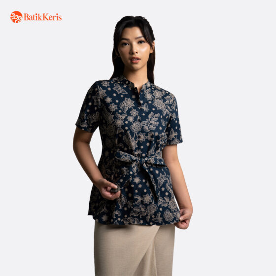 Blouse Lengan Pendek Motif Keris Bala Satarupa