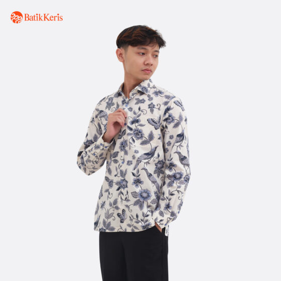 Kemeja Slimfit Batik Lengan Panjang Motif Keris Tara Anggita