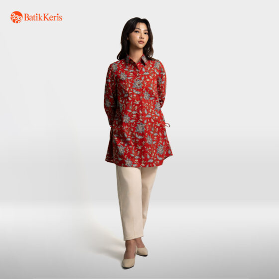 Blouse Batik Lengan 7/8 Motif Keris Krengga Winda