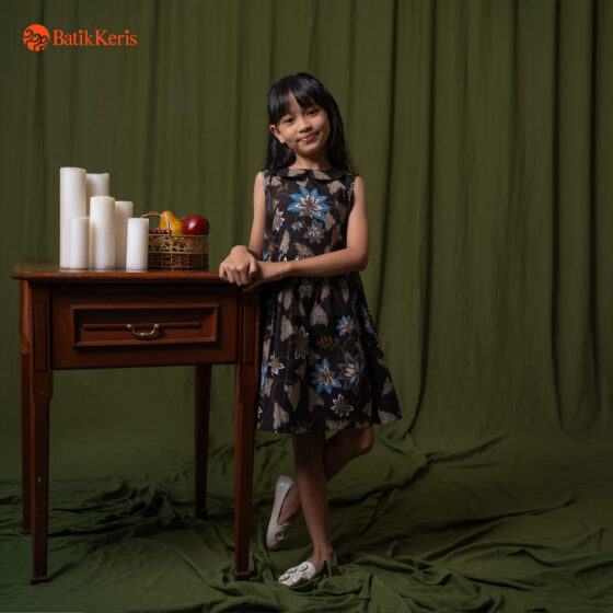 Dress Anak YCS Batik Motif Keris Lung Rahajeng