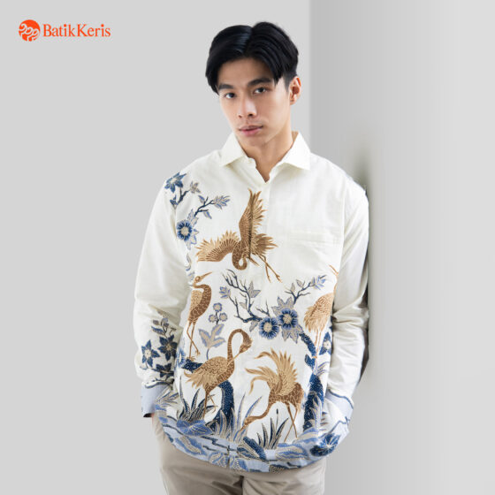 Kemeja Reguler Fit Batik Lengan Panjang Motif Keris Kharisma Senjakala