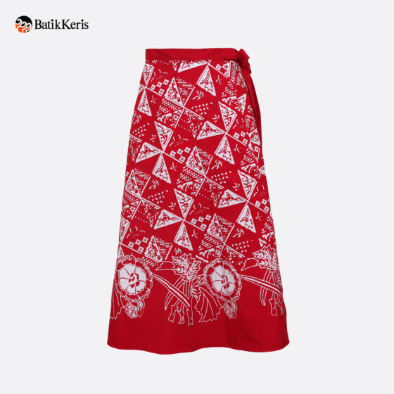 Wrap Skirt Midi Batik Motif Tambal Kombinasi