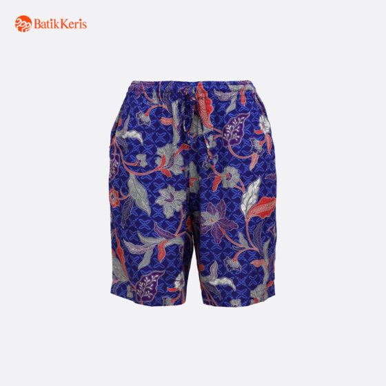 Celana Pendek Batik Motif Kusumo Kawung Sinambung