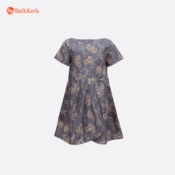 Dress Anak Batik Lengan Pendek Motif Peksi Laras Ati